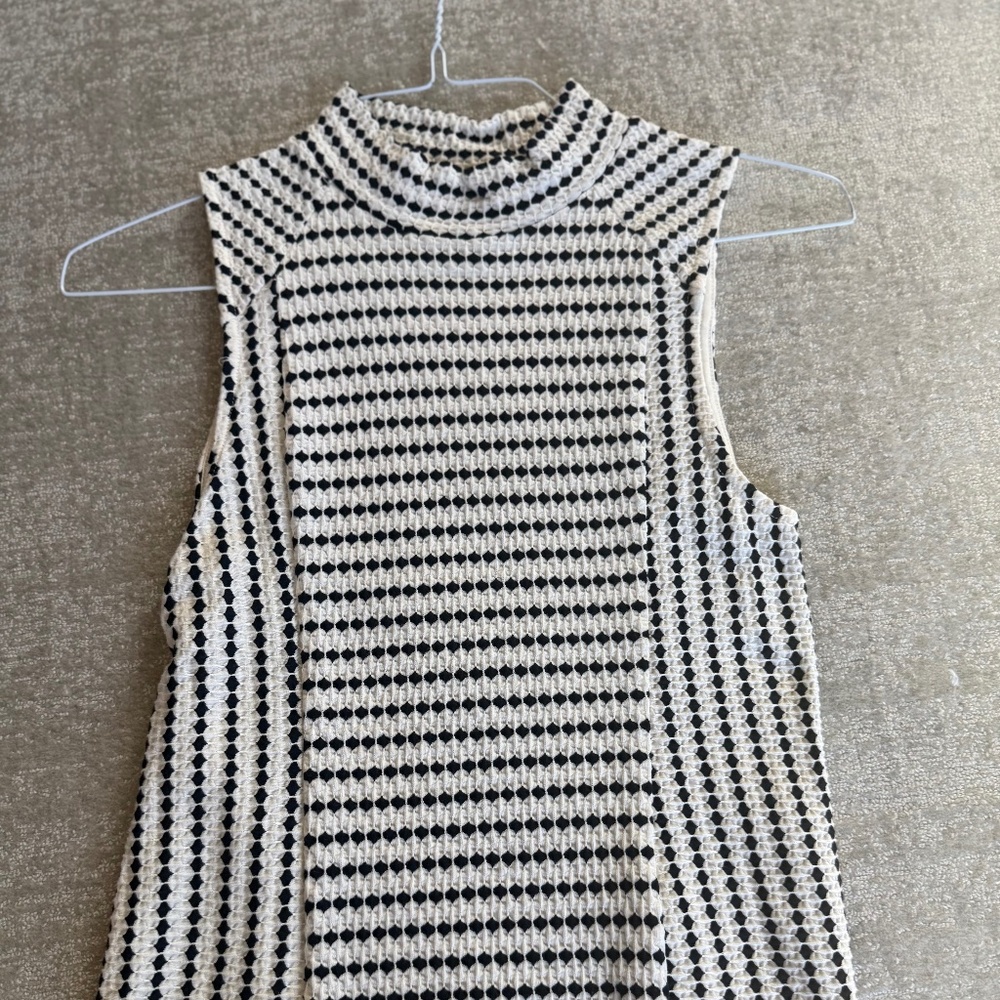 Maeve Mock Neck Sleeveless Shirt